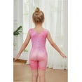 thumbnail image 3 of Gymnastics Leotards for Girls Sparkly Hearts Ballet Unitard with Shorts One-Piece Biketards Outfits for Toddler 2-8T, 3 of 6