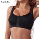 thumbnail image 2 of Sujetador deportivo Gather con cobertura total, cierre frontal, sin aros, soporte de espalda y postura para mujer - Negro, 2 of 7