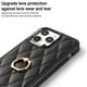 thumbnail image 4 of Luxury Artificial Leather iPhone 14/13/12/11 Pro X/XS Max/XR/8/7 Plus SE 2020/2022 Phone Cover With Holder Ring Bracket & Durable For Thoughtful Gift, 4 of 5