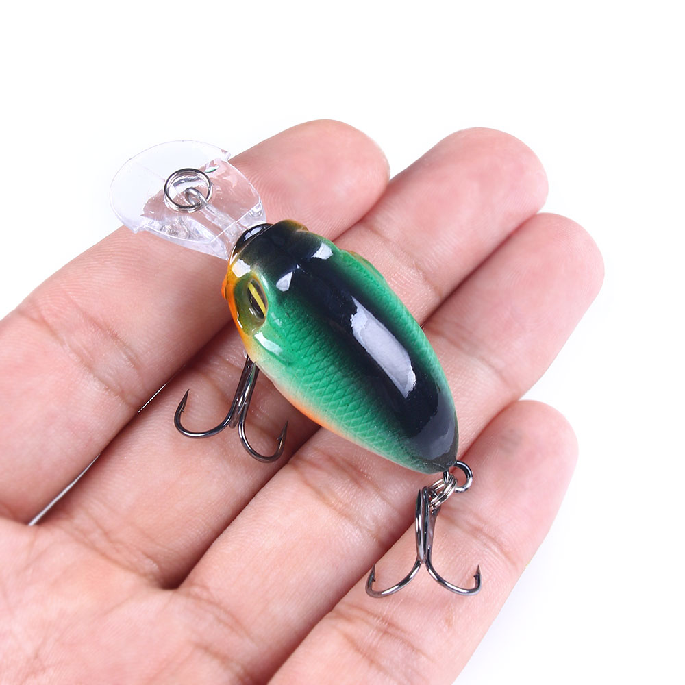 HENGJIA Crank Baits for Bass Fishing 10PCS Plopper Fishing Lure Shallow Diving Crank Bait Square Bill Crankbaits Fishing Lures