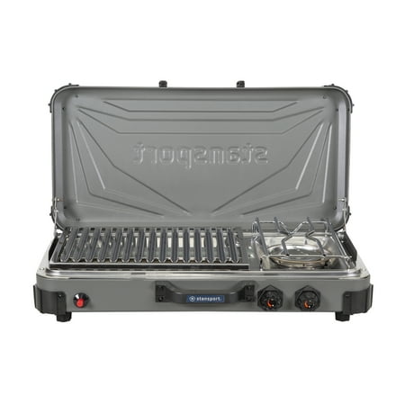 UPC: 0011319142145 | Stansport Boulder Series Propane Feul Stove & Grill Combo – Single Burner