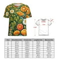 thumbnail image 2 of Nostalgic Vintage Floral Women's T-Shirt Short Sleeve T Shirts Tops Tee Ladies Loose T, 2 of 6