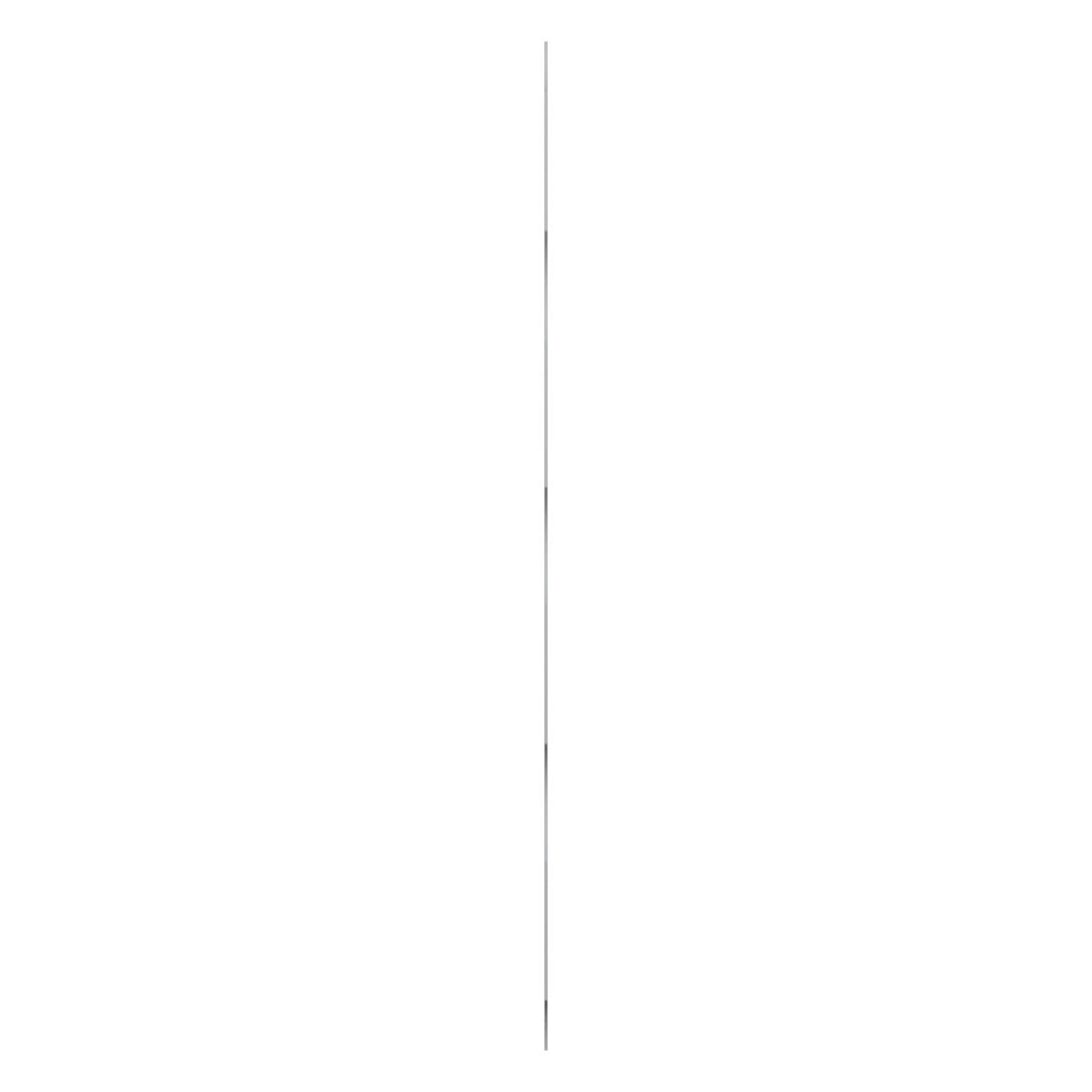 Ekena Millwork 47"H x 1/8"T Bridgeport Adjustable Acrylic Decorative Slat Wall Panel Kit, Grey (contains 11 Slats + 1 Straight Edge Starter Slat)