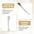 thumbnail image 4 of Uxcell Palette Knife Painting Tool 3.74" x 0.79" Stainless Steel Teardrop Blade 8.27" Length Spatula Painting Pallet knife with Hole Beech Wood Handle for Oil Acrylic Canvas, Red/Silver, 4 of 7