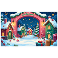 thumbnail image 5 of Colorful Theme Christmas Banner Decorative Design Holiday Decoration Winter Celebration Welcome Scene for Holiday Party Indoor Event Seasonal Display, 5 of 9