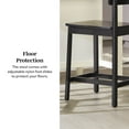 thumbnail image 5 of Walker Edison 2-Piece Minimalist Solid Wood Counter Stool - Set of 2 - Black, 5 of 16