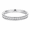 Silver, variant on Women’s 3mm Clear Accent Band Ring, Stainless Steel Slim Ring, US Sizes 5–10, Minimalist Style Gift for Her