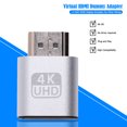 thumbnail image 2 of Tmvgtek 4K Uhd Hdmi-Compatible Ddc Edid Dummy Plug Headless Ghost Display Emulator (Plata) Tmvgtek Componentes de Computadoras, 2 of 9
