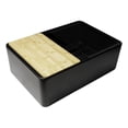 thumbnail image 1 of Évier de Ferme en Argile Incendiaire Noir Mat 30 Pouces x 20 Pouces avec Accessoires, 1 of 8