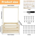 thumbnail image 3 of Wooden Baby Shower Crate Closet Multipurpose Baby Shower Gift Basket with Handle Baby Welcome Gift Basket Baby Storage Crate Hamper Decorative Baby Clothes Crate Box for Child Room, 3 of 10