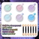 thumbnail image 3 of Juego de 6 polvos para uñas, 6 colores, efecto de uñas en polvo para decoración de uñas, salón, hogar, bricolaje, 3 of 6