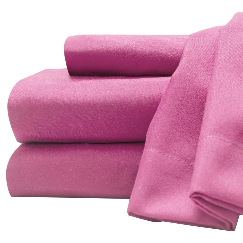 Baltic Linen Soft & Cozy Deluxe Microfiber Sheet Set, Soft & Cozy, Pink, Twin