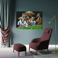thumbnail image 4 of Dogs Playing Pool (10) Artworks Picture Print Poster Wall Art Painting Canvas Gift Decor Home Posters Decorative 12x18inch(30x45cm), 4 of 6
