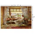 thumbnail image 2 of Reading By The Window 1000 Piece Jigsaw Puzzle, 2 of 2