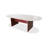 Lorell Essentials Conference Table Base (Box 2 of 2) 2 Legs - 28.50" Height x 49.63" Width x 23.63" Depth - Assembly Required - Laminated, Mahogany