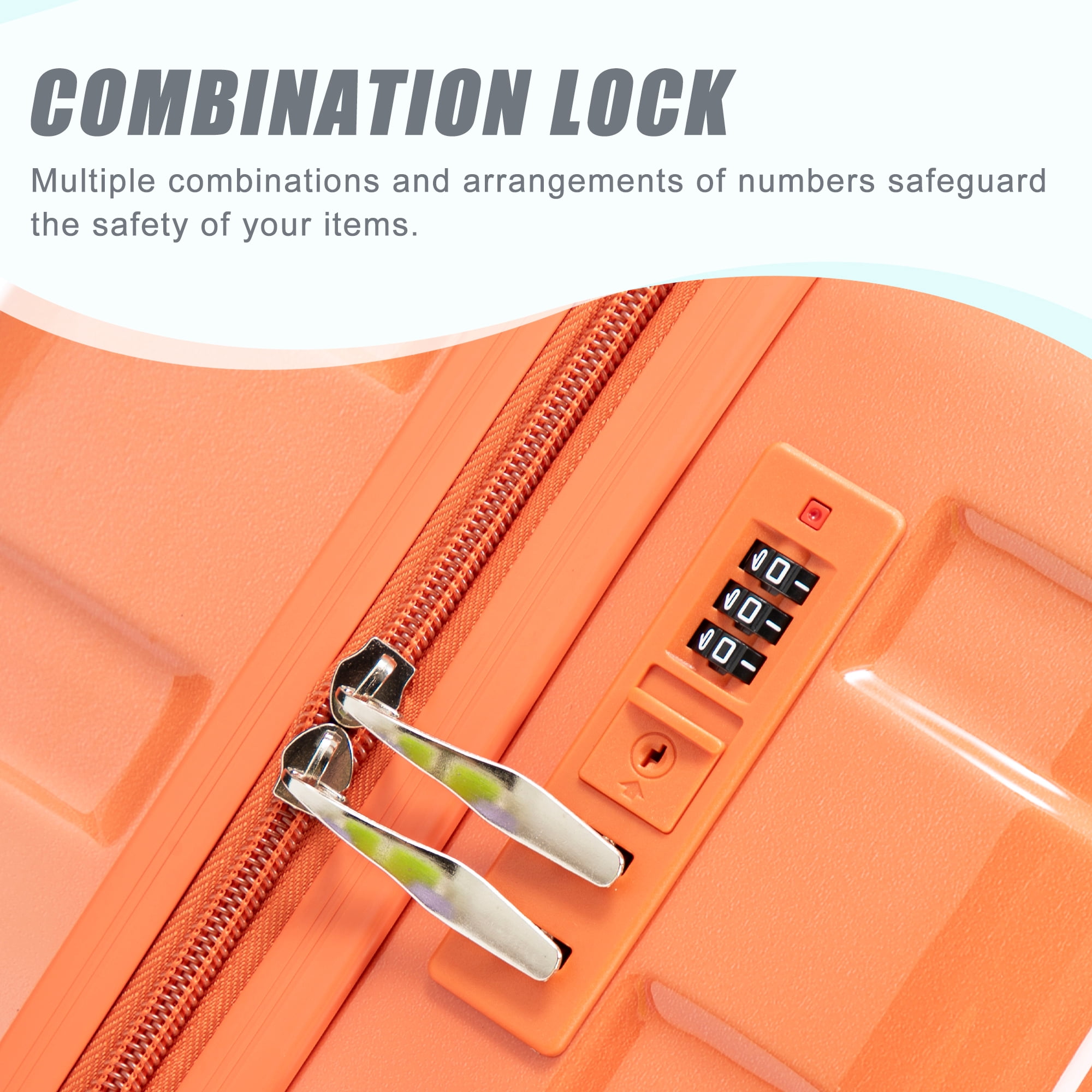 Luggage Set 3 Piece,PC Lightweight Hardside Suitcases with TSA Lock,Carry on luggage with Wheels