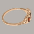 thumbnail image 4 of LBG British Made Stunning 14k Rose Gold Natural Garnet Womens Engagement Ring - 33 size options - Size 8.5, 4 of 6