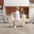 thumbnail image 6 of BanaSuper 5 in1 Kids Rocking Horse Baby Multifunctionl Trampoline Push Walker Scooter for Toddler Balance Board Montessori Ride on Toys, 6 of 11