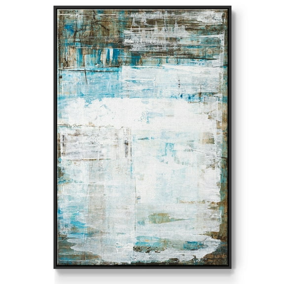 Beach Glass Framed Premium Gallery Wrapped Canvas - Ready to Hang