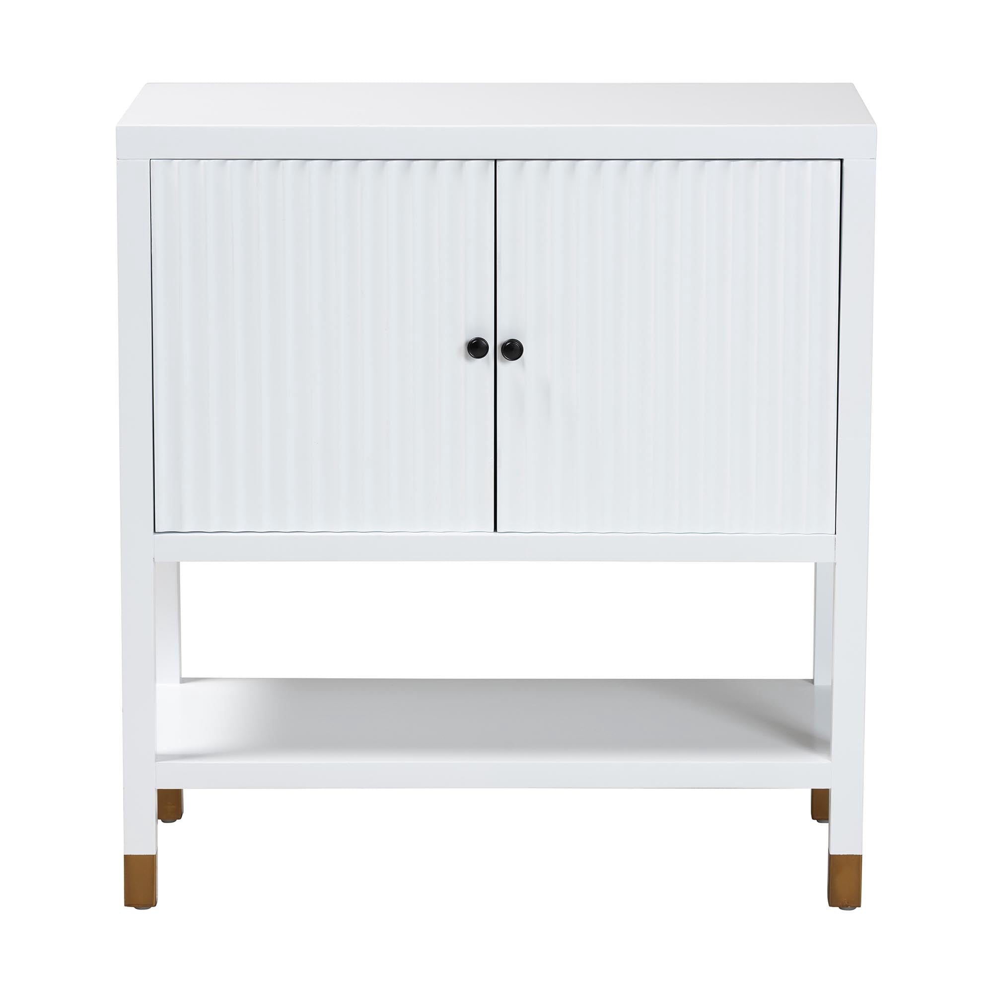 bali & pari Aiden Modern Storage Cabinet, White