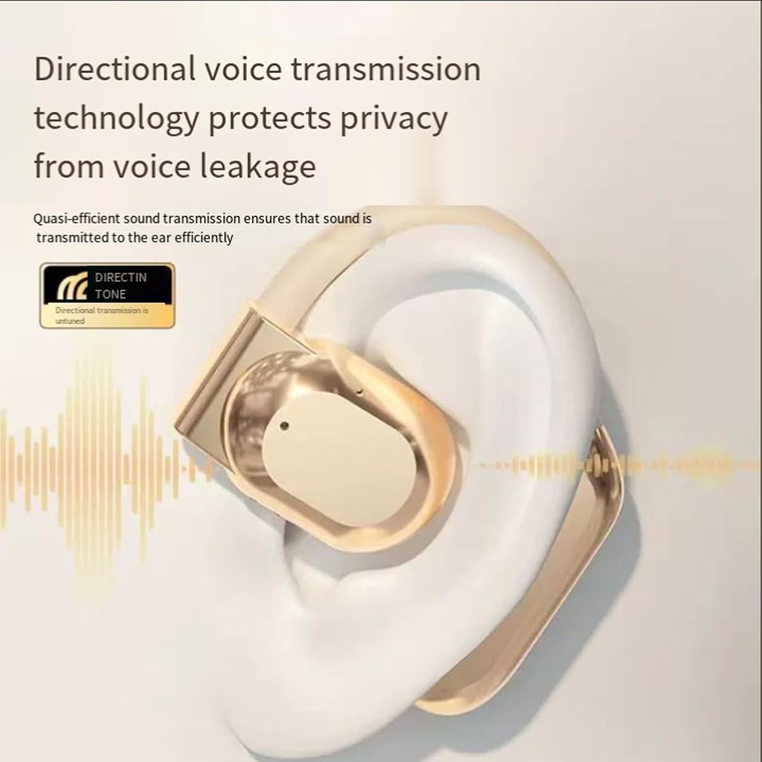 Vital Translation Earbuds, Real-Time Ai-Powered Translation Earbuds for Seamless Multilingual Conversations, Open Ear Earbud, Noise Cancelling Wireless Bluetooth Earbud (Black)