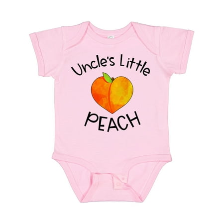 

Inktastic Uncle s Little Peach Cute Peach Heart Gift Baby Boy or Baby Girl Bodysuit