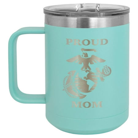 

Proud Marines Mom Drink Tumbler With Straw