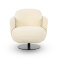 thumbnail image 3 of TOV Furniture Solange Cream Velvet Swivel Chair, 3 of 6