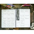 thumbnail image 2 of HARDCOVER Combination Plan and Record Book: One efficient 8-1/2" x 11" book for lesson plans and grades combines W101 and R1010 (PR7-10) (+) Bonus Clip-in Bookmark (Black Floral), 2 of 9