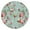 Pioneer Flower Floral, variant on Pioneer Flower Floral Print Pattern Round Fitted Tablecloth with Elastic Edge,Dining Table Cover Waterproof,Outdoor Round Tablecloth for Camping,Dining,Indoor and Outdoor
