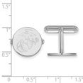 14k White Gold U.S. Marine Corps Disc Cuff Links