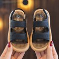 thumbnail image 2 of Godom Girl Sandals Summer Open Toe Flats Shoes Dress Sandal for Toddler Little Big Kid, 2 of 7
