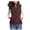 Coffee, variant on Womens Quilted Vests Stand Collar Lightweight Sleeveless Fall Zip Up Quilted Padded Gilet Jacket Outerwear with Pocket