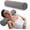 Plaid Grey, variant on Memory Foam 4" Round Pillow, Cervical Neck Pillow for Pain Relief, Cylinder Pillows 18"x 4", Removable Cover, Neck Roll Pillow for Sleeping, Pink Ripple