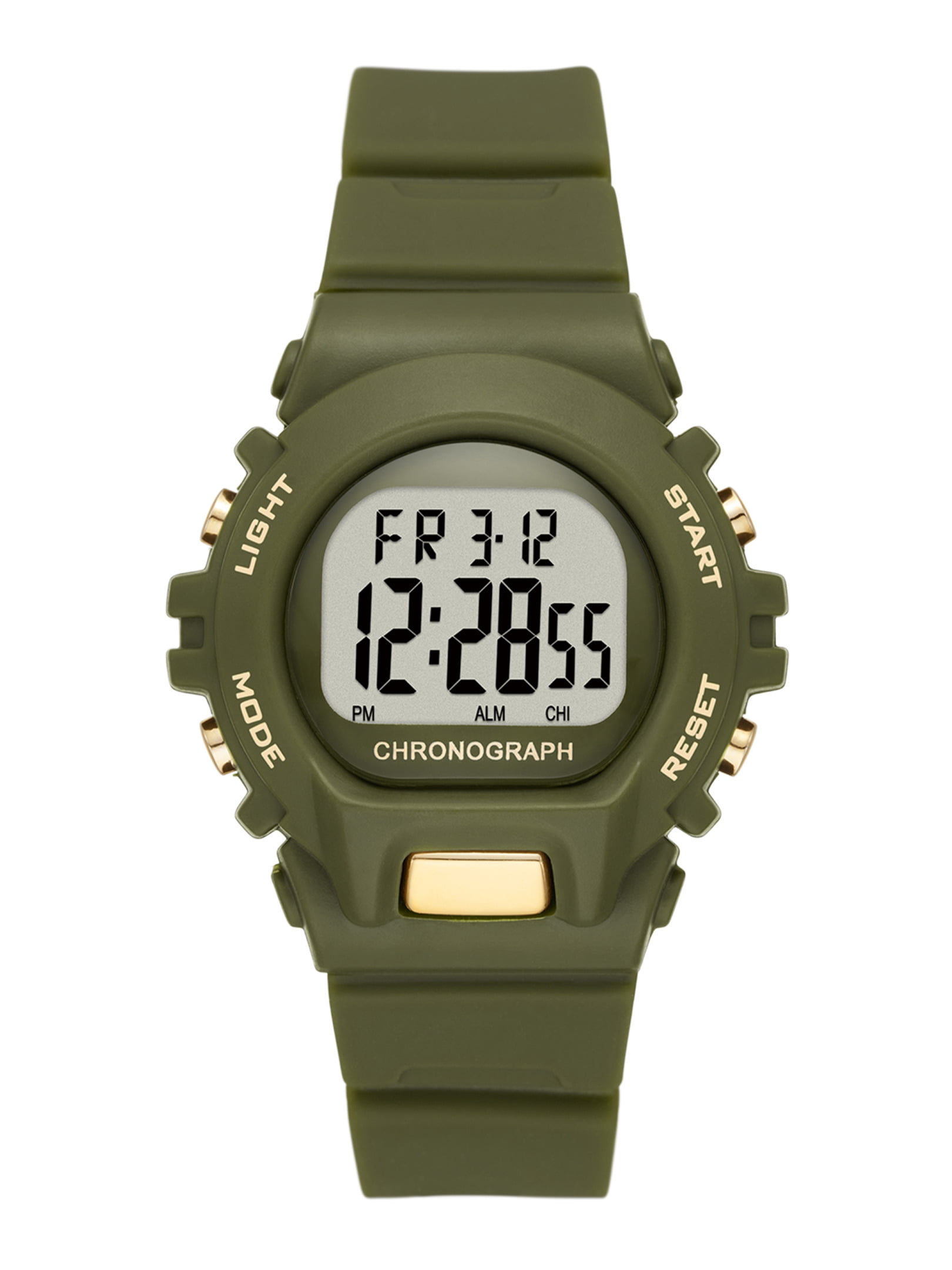 Time and Tru Ladies' Green Sport Digital Chronograph Watch (FMDOTT091)