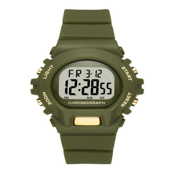 Time and Tru Ladies' Green Sport Digital Chronograph Watch (FMDOTT091)