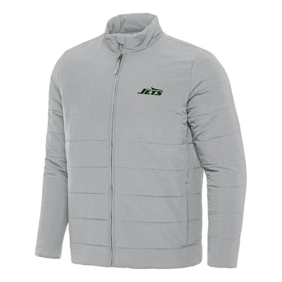 Men's Antigua  Gray New York Jets Swelter Full-Zip Jacket