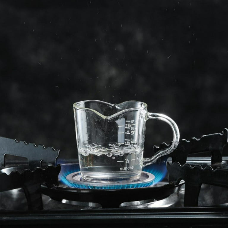 Summark 2 1/2 Ounces Borosilicate Glass Measuring Cup with Double