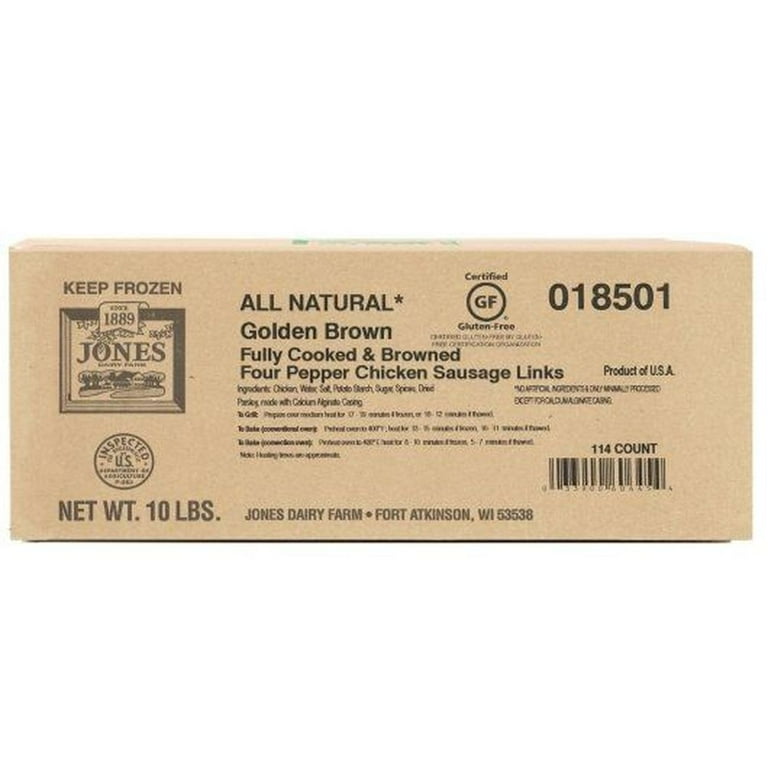 Jones Fully Cooked Chicken Sausage Nutrition cafecentralmugron.fr