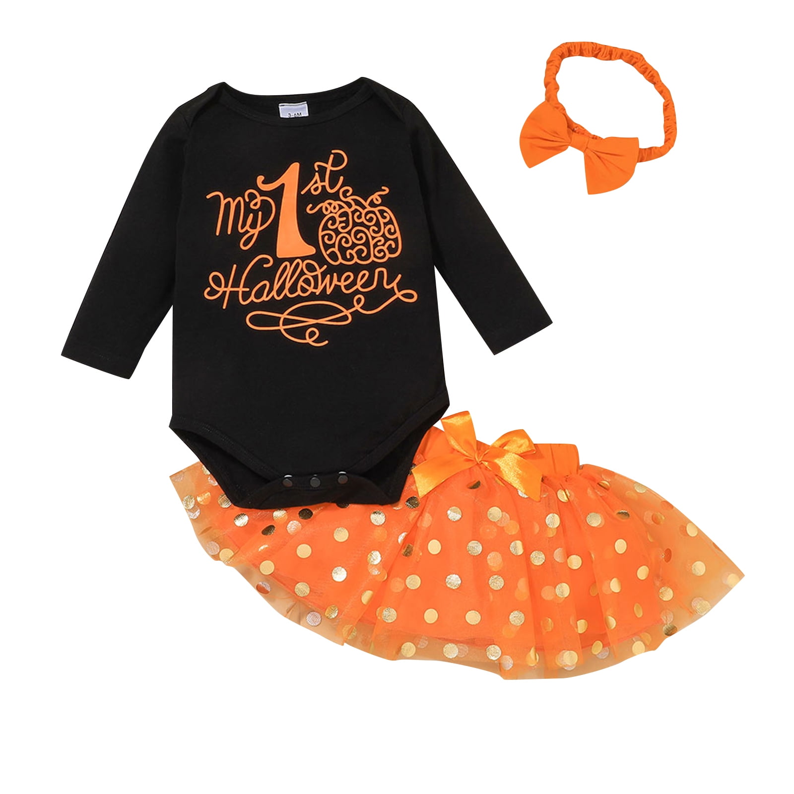 Toddler Kids Baby Girls Dots Print Clothes Bow Top T-shirt Pants Outfits Set