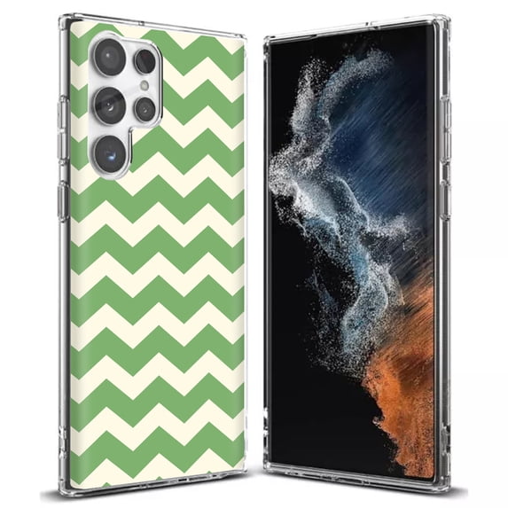 TalkingCase Slim Phone Case Compatible for Samsung Galaxy S22 Ultra 5G, ZigZag Lines Print, Thin Light, Flexible, Soft, USA
