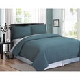 thumbnail image 3 of Hallmart 2 Piece Twin Quilt Set in Teal, 3 of 3