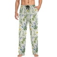 thumbnail image 4 of FREEAMG Elegant Flowers Pajama Pants for Men, Men's Separate Bottoms, Comfortable Sleep Lounge Pj Pants, 4 of 7