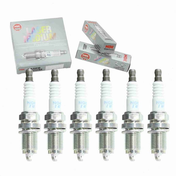 6 pc NGK Laser Iridium Spark Plugs compatible with Saturn Vue 3.5L V6 2004-2007