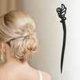 thumbnail image 2 of Unique Bargains 1 Pc Hair Chopstick Butterfly Hair Hairpin for Women Black, 2 of 5