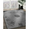 thumbnail image 2 of Ahgly Company Indoor Square Patterned Gray Dolphin Gray Area Rugs, 5' Square, 2 of 6
