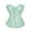 Light Green #9, variant on Womens Lingerie Bodysuit Overbust Strapless Renaissance Body Shaper Bodysuits Embroidered Off Shoulder Burlesque Bustier Tops Light Green M