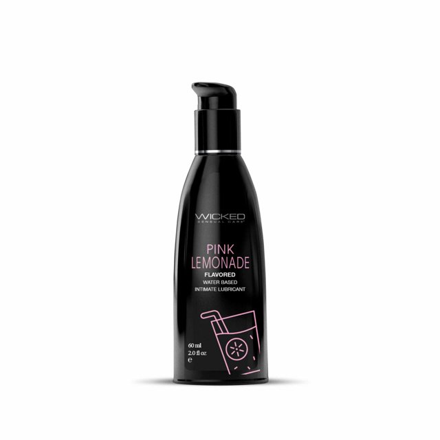 Wicked Aqua Flavored Water Based Personal Lubricant, Pink Lemonade, 2 oz