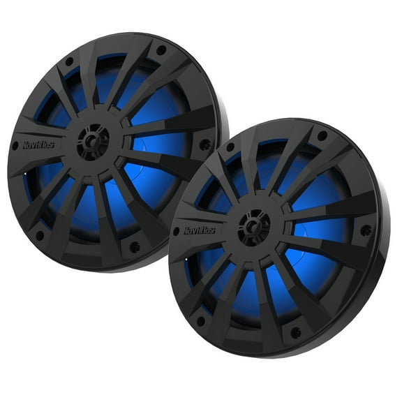 NavAtlas N652L - Passive 6.5” 2 Way Speaker with Blue Led Lighting (Pair)