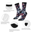 thumbnail image 3 of KLL Flowers ad Butterflies Print Cool Socks Men's Women's Crew Socks Funny Crazy Novelty Stockings, 3 of 6